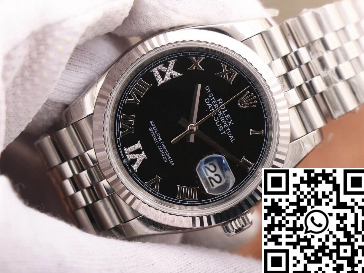 M126233 Diamond-set EW Black Rolex Datejust Dial Factory 0508